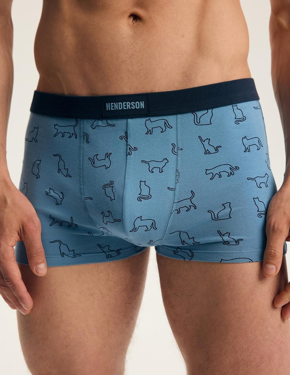 Henderson 46100 Fur2 Herren Boxershorts 2er-Pack aus Baumwolle mit breitem Logo-Bund