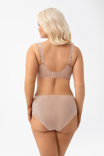F019 Frida Gorsenia High Chocolate Slip mit zarter Stickerei