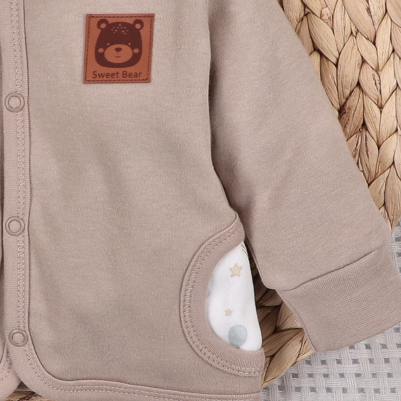 ABN-5517 Sky Journey Zweilagiges Baby-Sweatshirt Nini – aus Bio-Baumwolle, für einen Jungen