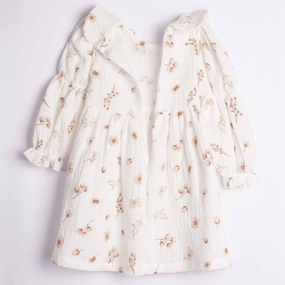 Mädchenkleid Nicol 224280 Musselin 100% Baumwolle Langarm