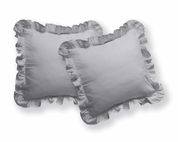 Pure 23 Einfarbige Baumwollbettwäsche Detexpol hellgrau