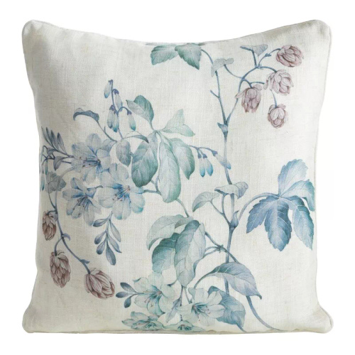 Len 41 Poszewka dekoracyjna  Eurofirany | Naturalna zieleń, wzór liści