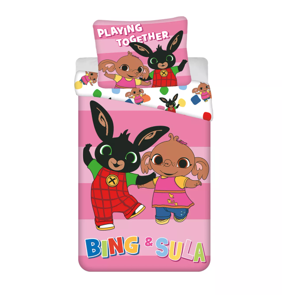 Bettwäsche Bing Hase und Sula 140x200 Jerry Fabrics Baumwolle