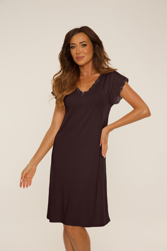 816 Hazel Nachthemd De Lafense - Schokolade