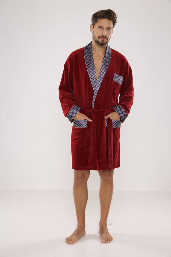 772 Bonjour forex Bademantel für Herren - kastanienbraun