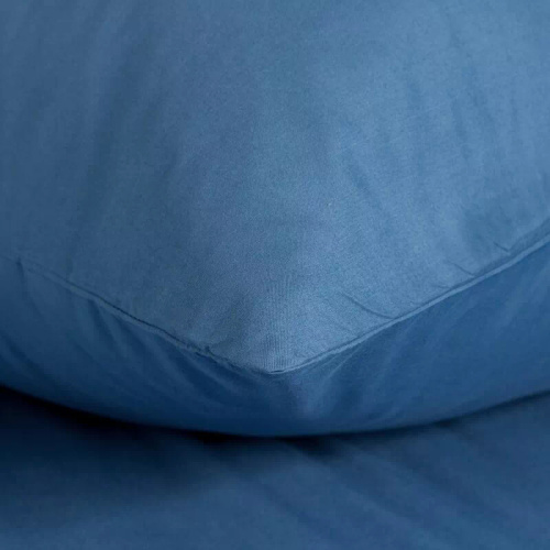 Bettwäsche MI aus Mikrofaser Eurofirany, weich, mit Reißverschluss, 100 % Polyester, blau