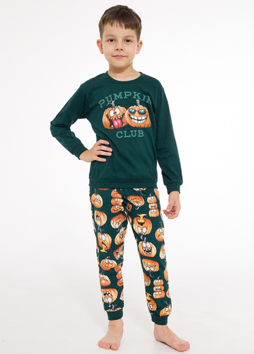 Jungen-Pyjama Cornette 593/187 966/187 Pumpkin Club 100% Baumwolle Lang