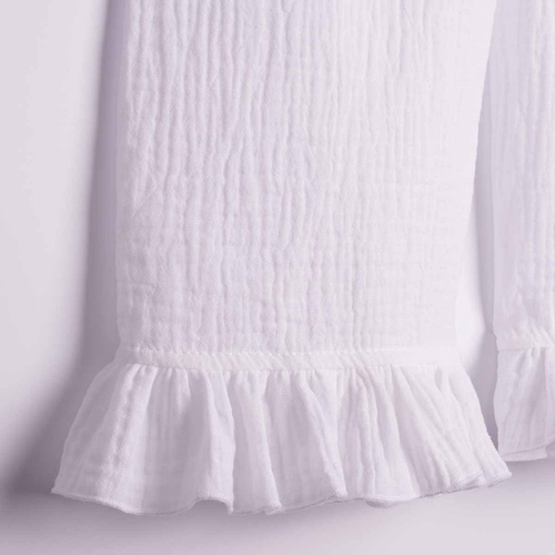 Mädchenhose Nicol 224330 Musselin 100% Baumwolle weit geschnitten, sommerlich - weiß