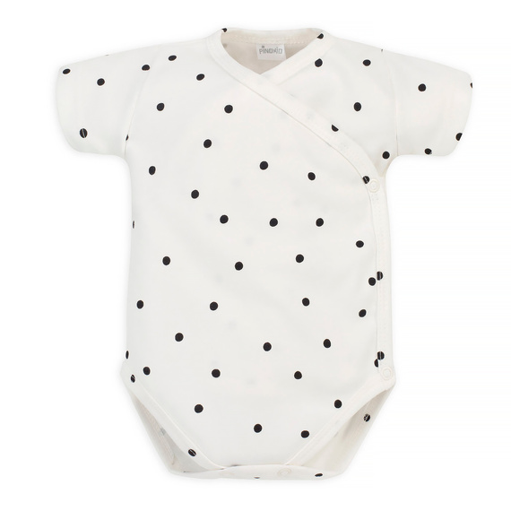 Tres Bien Envelope Body mit kurzen Ärmeln Pinocchio – ecru gepunktet