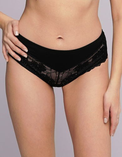 Ava 2253 Damen Slip – Eleganter Spitzen-Slip mit Glanz & weicher Mikrofaser | Komfort & perfekte Passform