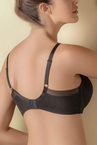Selene Mireia gepolsterter Bügel-BH Komfort und Spitze negro-schwarz