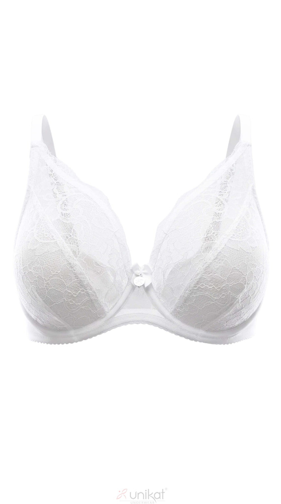 Unikat Solen Soft BH weiß Spitze bequem leicht für jeden Tag