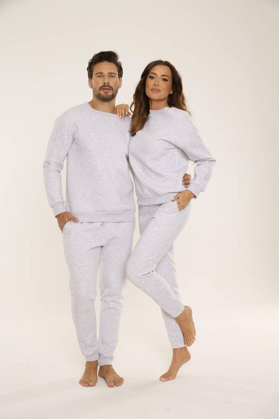 813 Indigo Herren-Trainingsanzug von De Lafense - leicht meliert