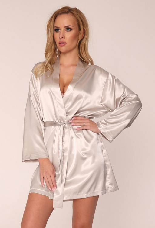 797 Klassischer Damenbademantel Forex - beige