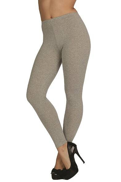 867 De Lafense lange Leggings - hell melange