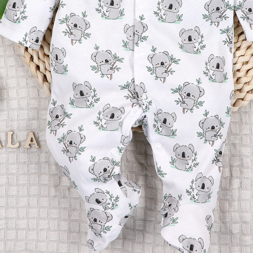 ABN-5206 Nini Sweet Koala Baby-Strampler 100% Bio-Baumwolle