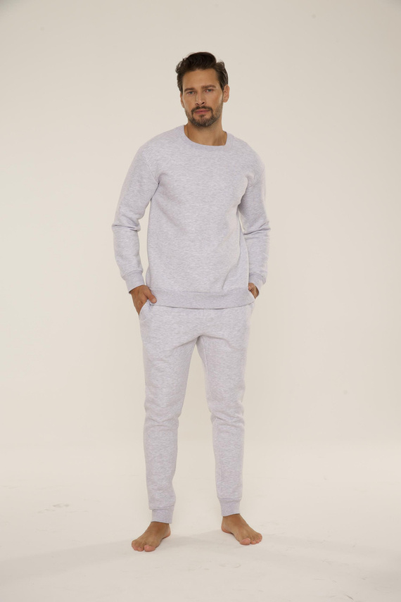 813 Indigo Herren-Trainingsanzug von De Lafense - leicht meliert