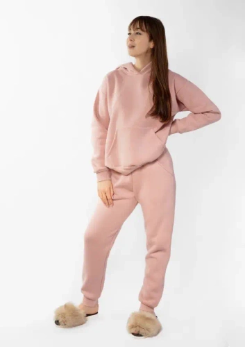 Randi Dkaren Damen-Trainingsanzug-Set – Puderrosa