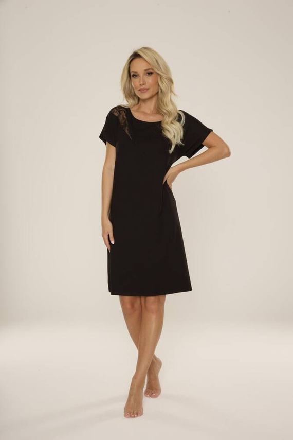 737 Velar Forex Nachthemd - schwarz