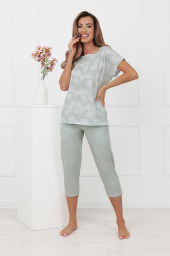Pyjama KALINA Italian Fashion – 100% Baumwolle, 3/4