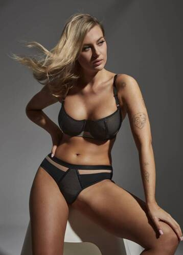 2351 Maxi Lupoline Soft-BH - schwarz-beige