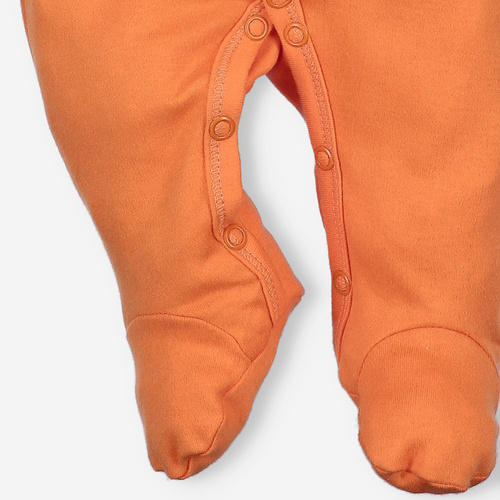 NINI ABN-3964 Baby-Strampler orange 100% Bio-Baumwolle