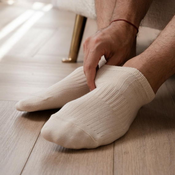 Art.197 Steven Naturfüße – Unisex 100 % Baumwolle, nahtlos