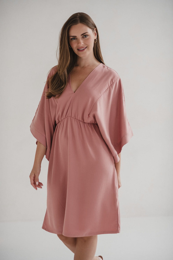 Mama Zen Milk&Love Kräuterrose – Umstands- und Stillkleid aus Tencel