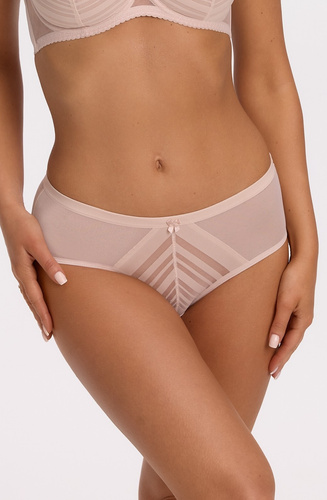 Gaia Alicia GFB 1397 Perlmuttfarbene nahtlose Laser-Brazilian-Slips aus Tüll