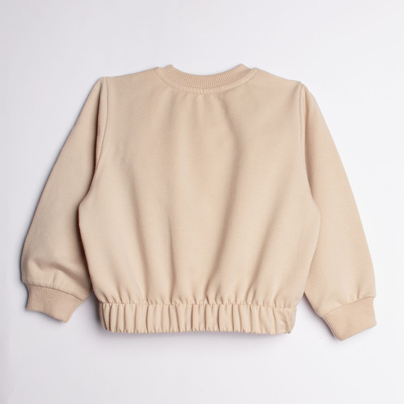221274 Kiku Nicol beige Mädchen Sweatshirt kurz geschnitten