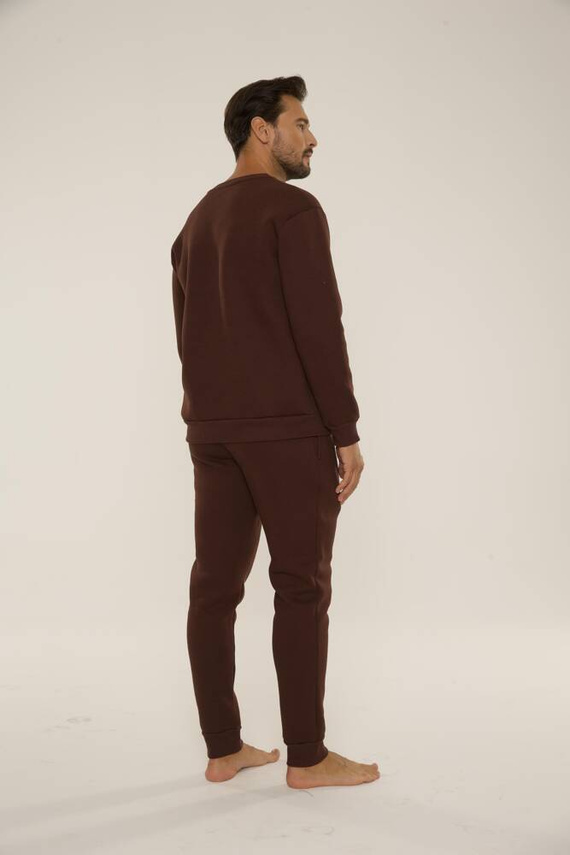 813 Indigo Herren Trainingsanzug von De Lafense - schokolade