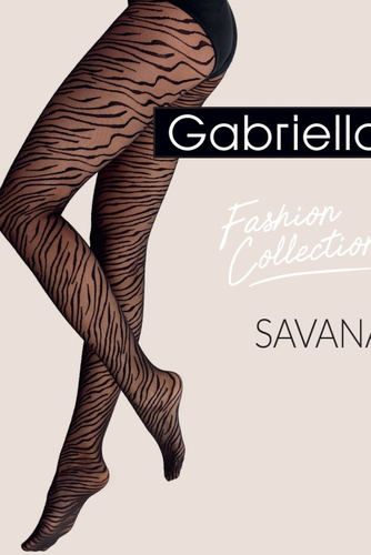 Strumpfhose Gabriella Savana 20 den Zebra dünn modisch elegant