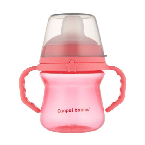 CA56/614PIN Becher mit Silikonauslauf FirstCup Canpol Babies rosa