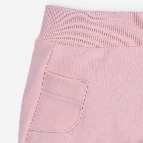 ABN-4517/PUR Nini Jogginghose aus Bio-Baumwolle mit Taschen, Puderrosa