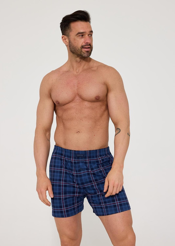 Cornette Comfort 002/338 – marineblaue Herren-Boxershorts aus 100% Baumwolle