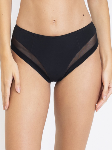 1865 Everybody Shaping-Slip, schwarz – hoher Bund, Sielei-Mikrofaser