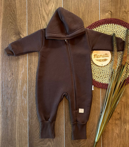 KS118 Schokoladen-Trainingsanzug – ohne Füße, Mamatti