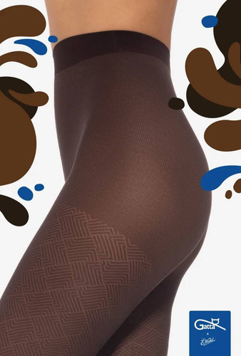 Wedel wz.02 Damenstrumpfhose 40 den Gatta - dunkle Schokolade