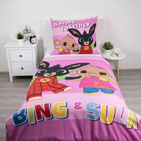 Bettwäsche Bing Hase und Sula 140x200 Jerry Fabrics Baumwolle