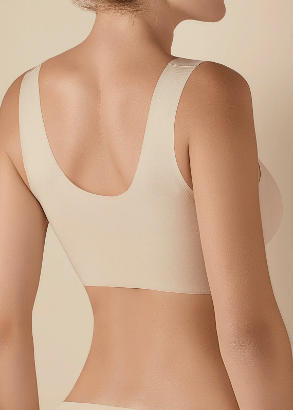 Olivia Selene Bra beige – Damen Sport-BH ohne Bügel