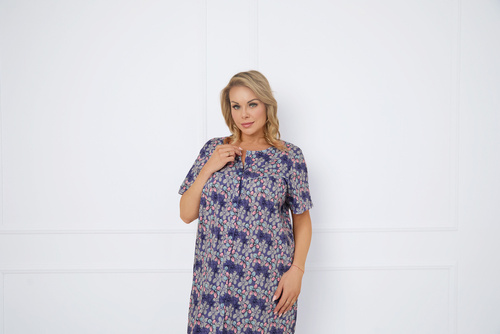 Bonaria Nachthemd, kurzarm Italienische Mode - Druck