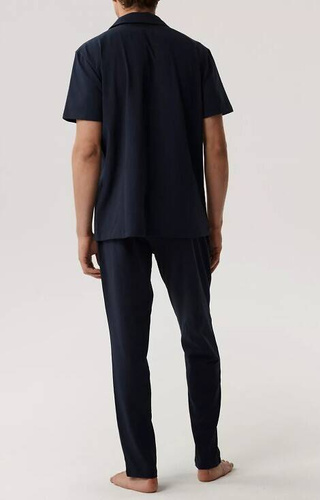 BNMP-002 Herren-Kurzarmpyjama, Atlantic – Marineblau