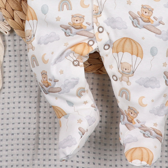 ABN-5506 Nini Sky Journey Baby-Strampler 100% Bio-Baumwolle für Babys