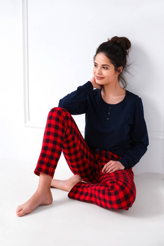 Bonnie Sensis Damen-Schlafanzug - navy blau