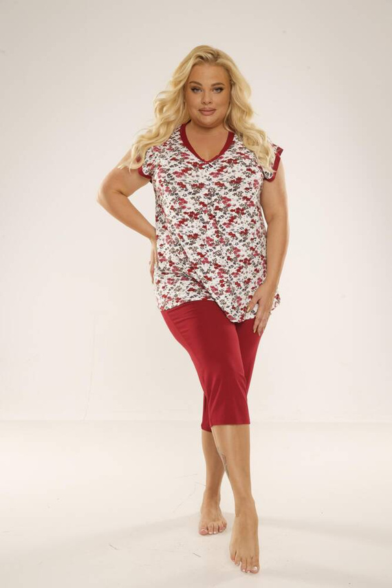 489/491 Mia Women's Plus Size Pyjamas Forex - rot