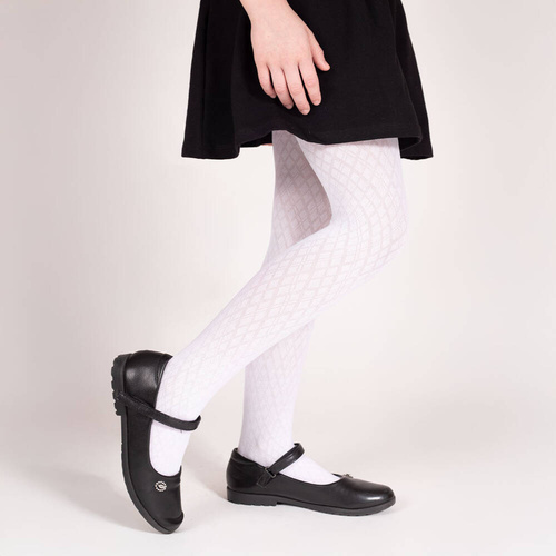 141802 W2 Nicol Jacquard-Strumpfhose – weiß