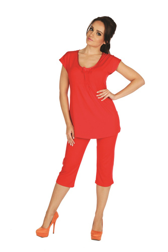 884 / 889 Visa Damen Schlafanzug Forex - rot