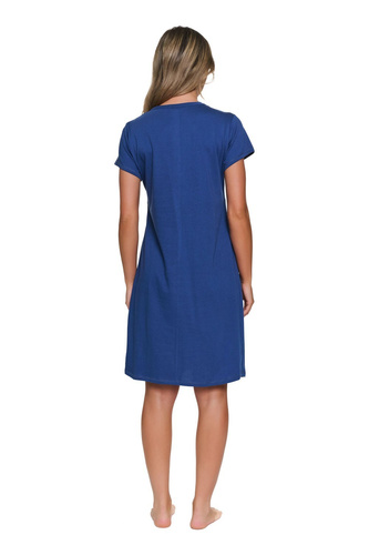 Umstandsbluse Doctor Nap 7547 100% Baumwolle Stillbluse Damen - Indigo