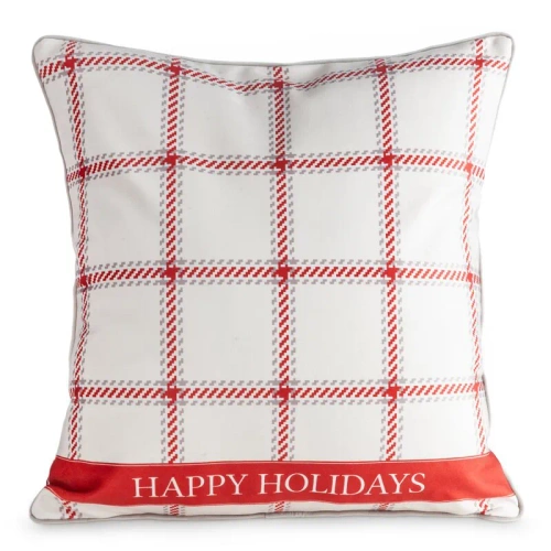 Clark Weihnachtskissenbezug Happy Holidays Eurocurtains beige