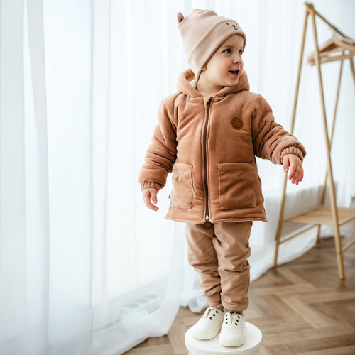 Beary Cool Eevi Winterjacke – Beige, Kinder, mit Kapuze